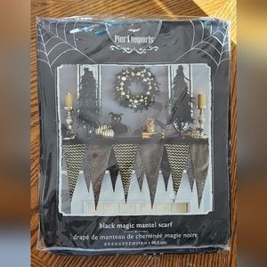Pier 1 Imports Witchy Halloween Elegant Black Magic Matel Scarf